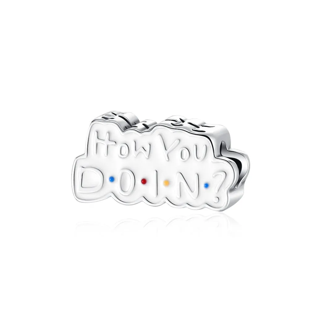 Friends TV Series Joey's 'How You Doin'?' Charm sold by Pangama Jewelry