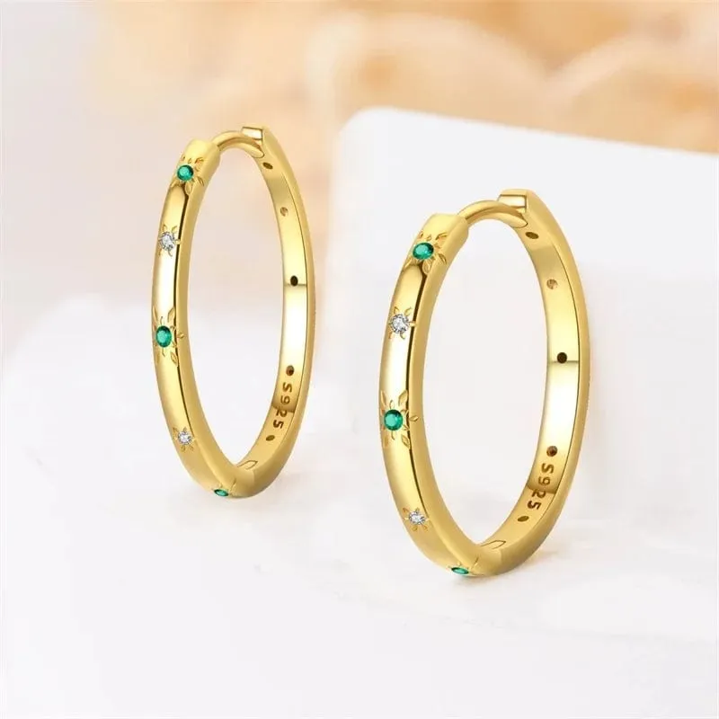 Timeless Gold Hoop Earrings sold by Pangama Jewelry product image thumbnail 3