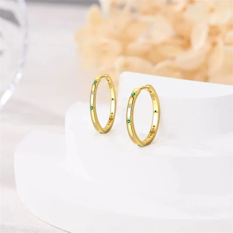 Timeless Gold Hoop Earrings sold by Pangama Jewelry product image thumbnail 2