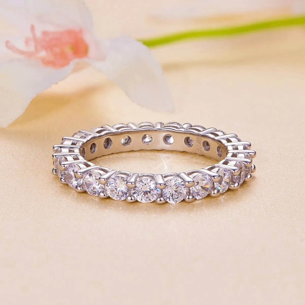 Pangama Moissanite Eternity Band sold by Pangama Jewelry product image thumbnail 3