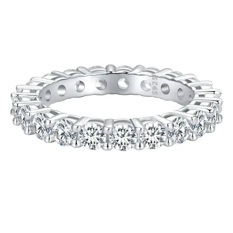 Pangama Moissanite Eternity Band made by Pangama Jewelry