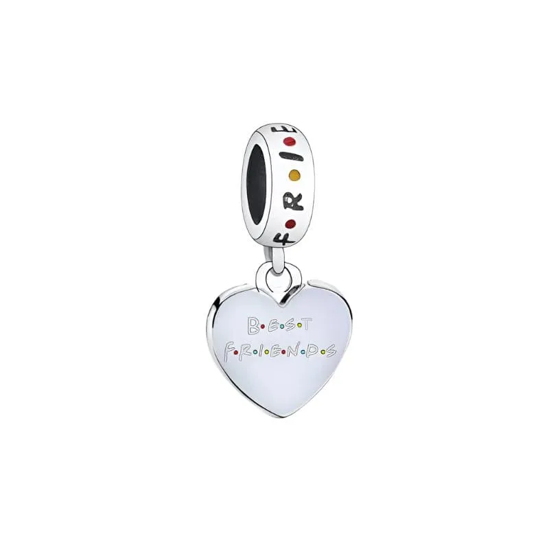 Friends TV Series Heartwarming Best Friends Heart Charm made by Pangama Jewelry