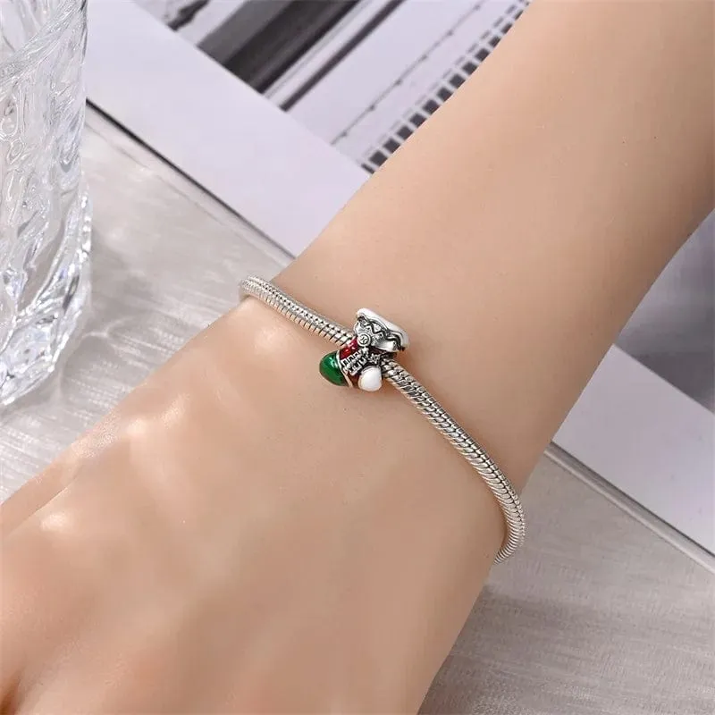 Festive Christmas Stocking Charm sold by Pangama Jewelry product image thumbnail 4