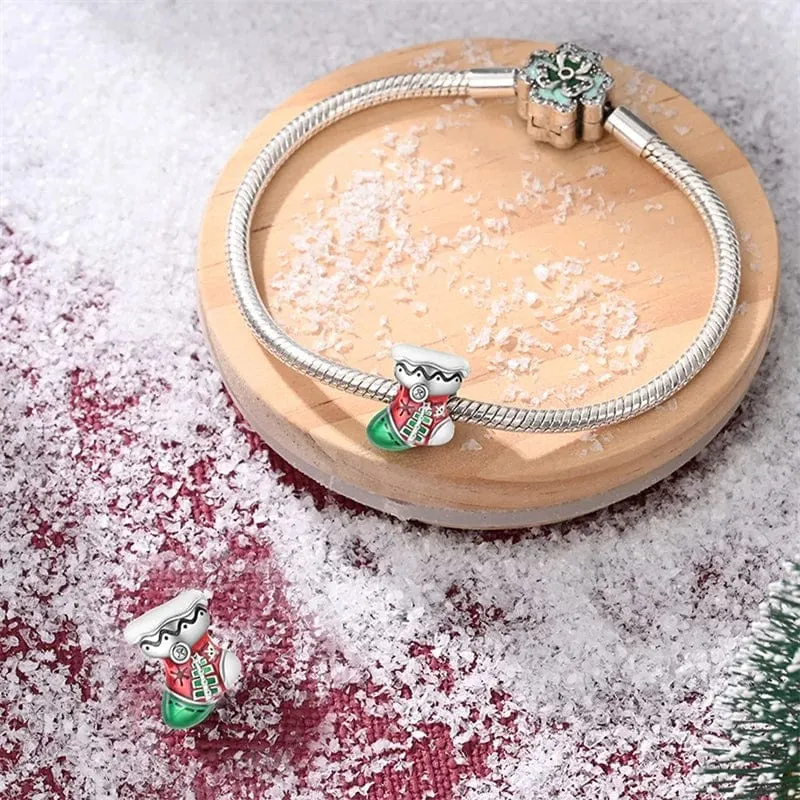 Festive Christmas Stocking Charm sold by Pangama Jewelry product image thumbnail 2