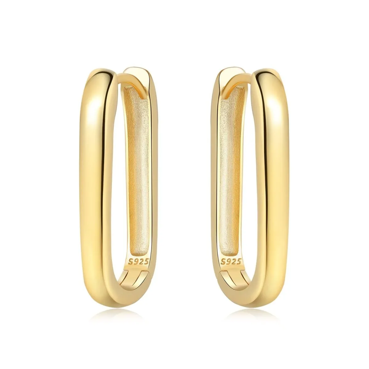 Minimalist Sleek Hoop Earrings sold by Pangama Jewelry product image thumbnail 3