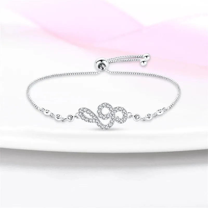 Elegant Infinity Crystal Bracelet sold by Pangama Jewelry product image thumbnail 2