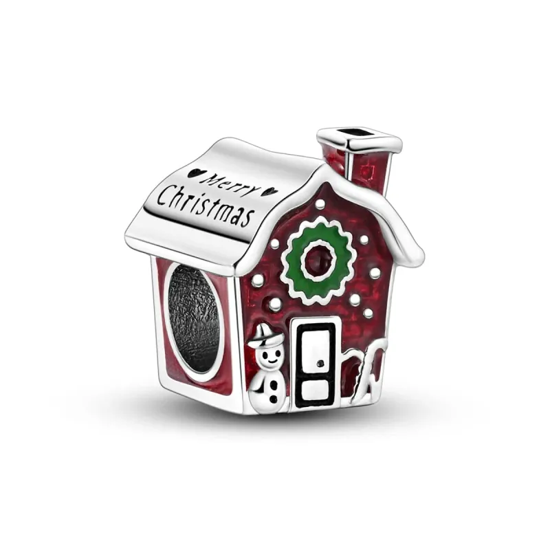 Festive Gingerbread House Charm made by Pangama Jewelry