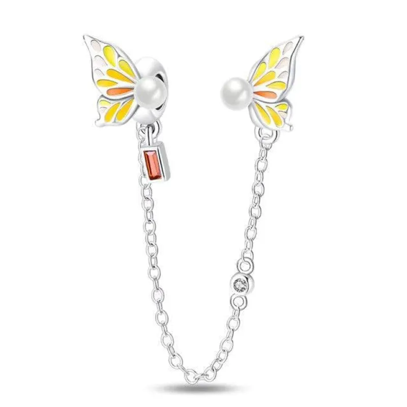 Butterfly Wings Safety Chain made by Pangama Jewelry
