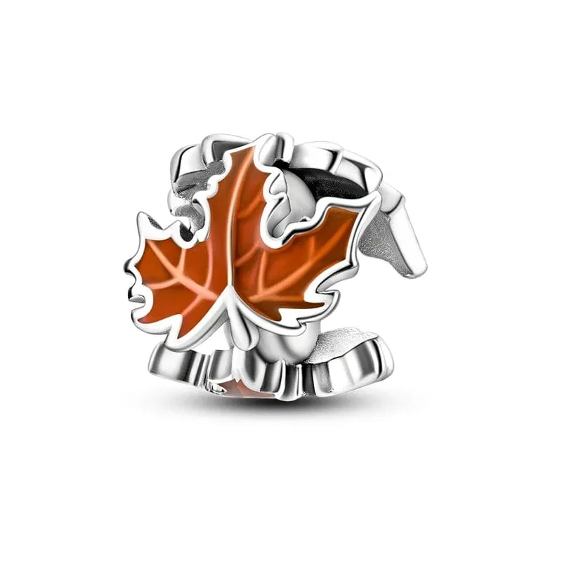 Autumn Leaf Charm made by Pangama Jewelry