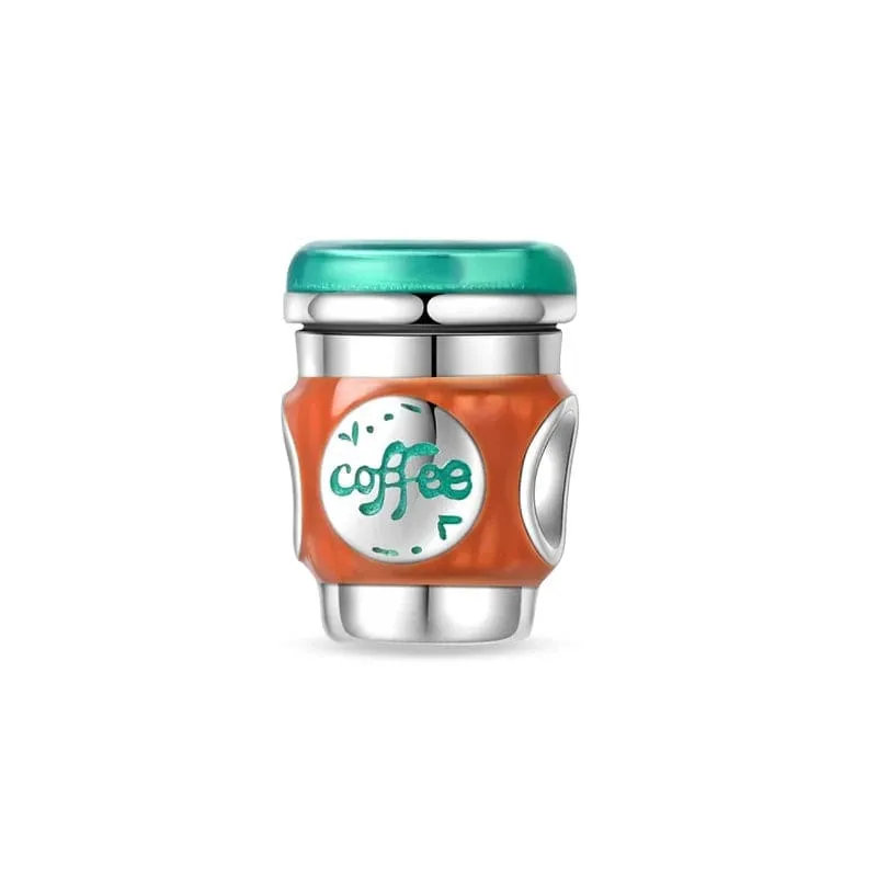 Coffee Cup Charm made by Pangama Jewelry