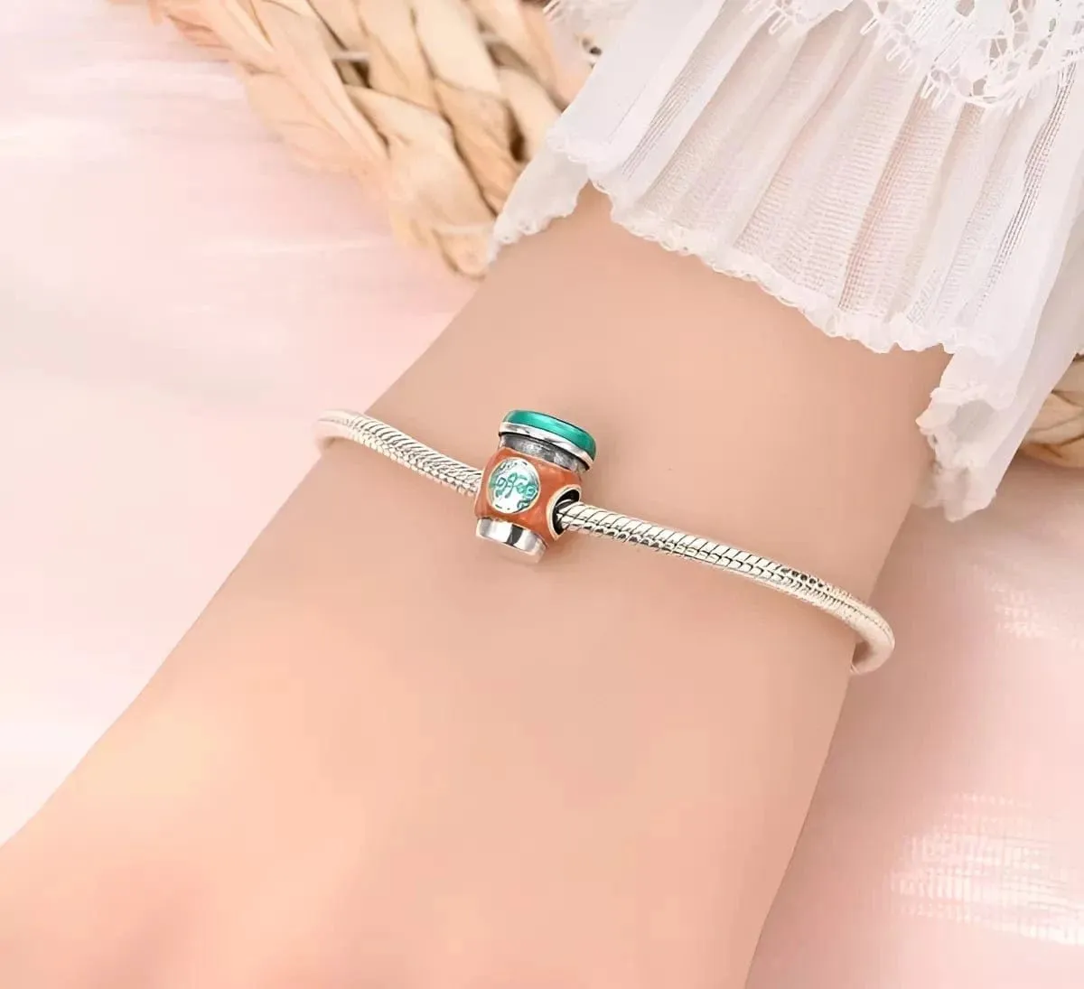 Coffee Cup Charm sold by Pangama Jewelry product image thumbnail 3