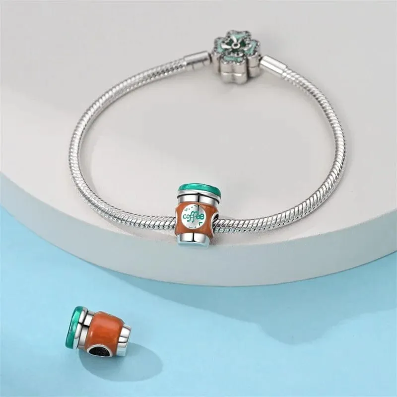 Coffee Cup Charm sold by Pangama Jewelry product image thumbnail 2
