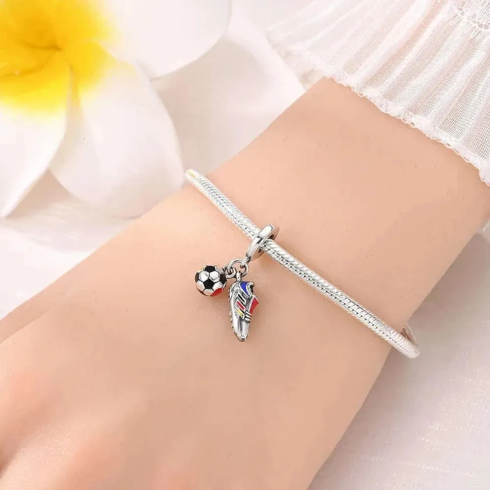 Football Shoe & Ball Dangle Charm sold by Pangama Jewelry product image thumbnail 4