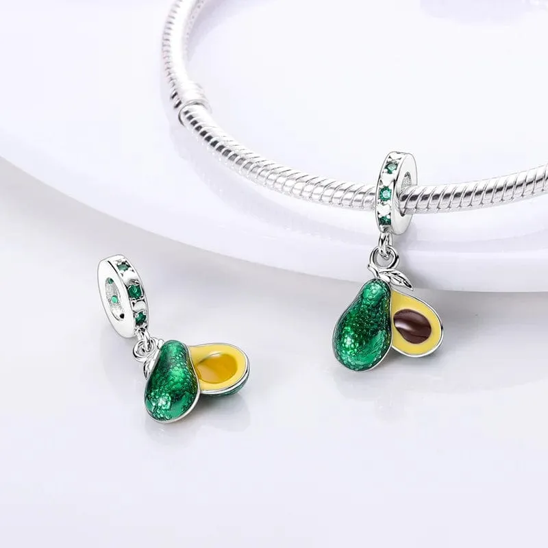 Avocado Double Dangle Charm sold by Pangama Jewelry product image thumbnail 3