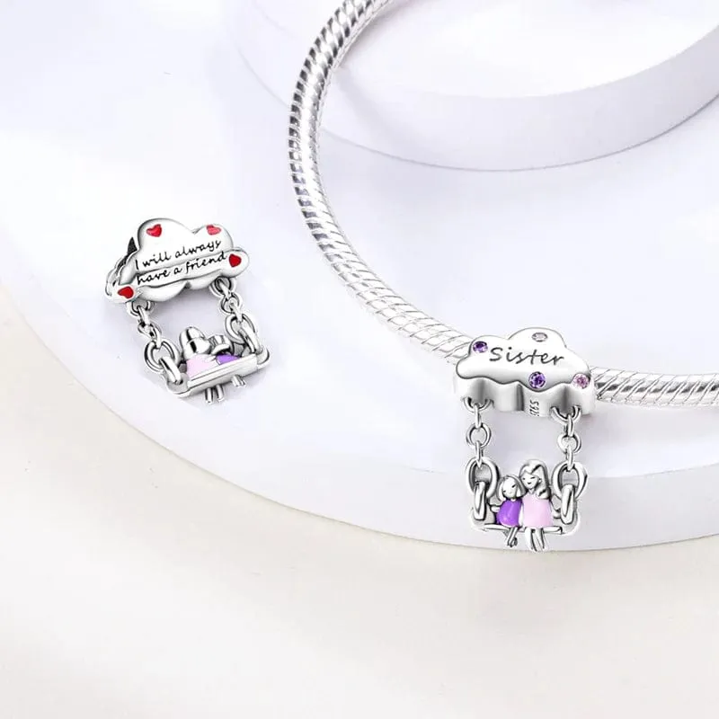 Sisters Love Dangle Charm sold by Pangama Jewelry product image thumbnail 3