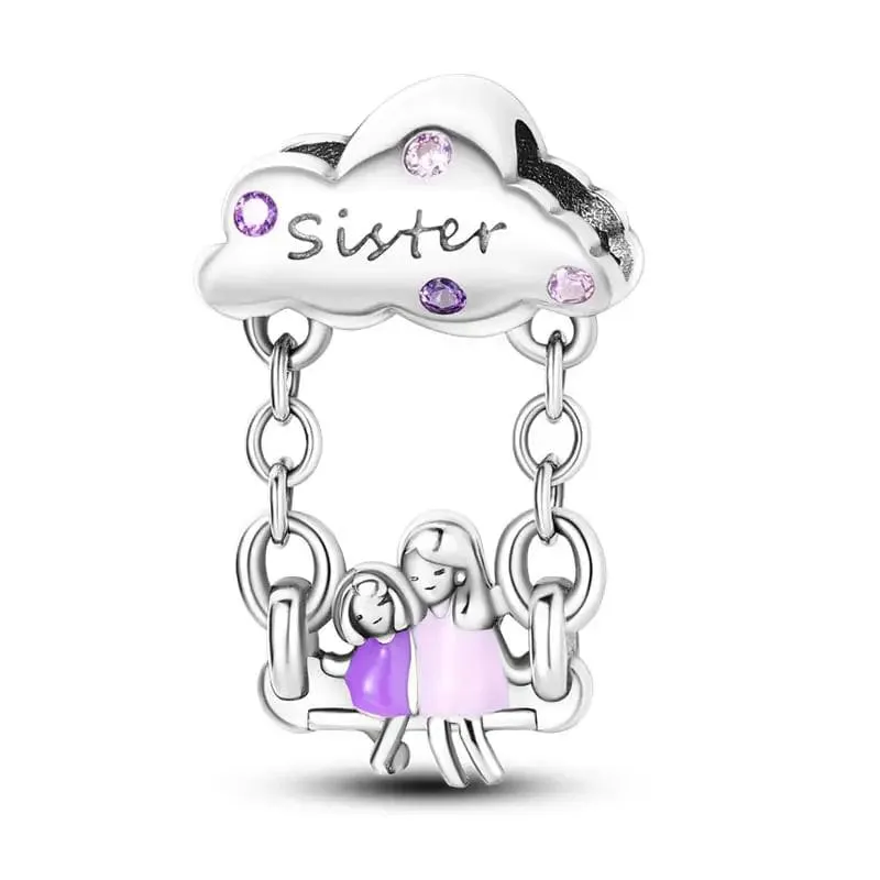 Sisters Love Dangle Charm sold by Pangama Jewelry