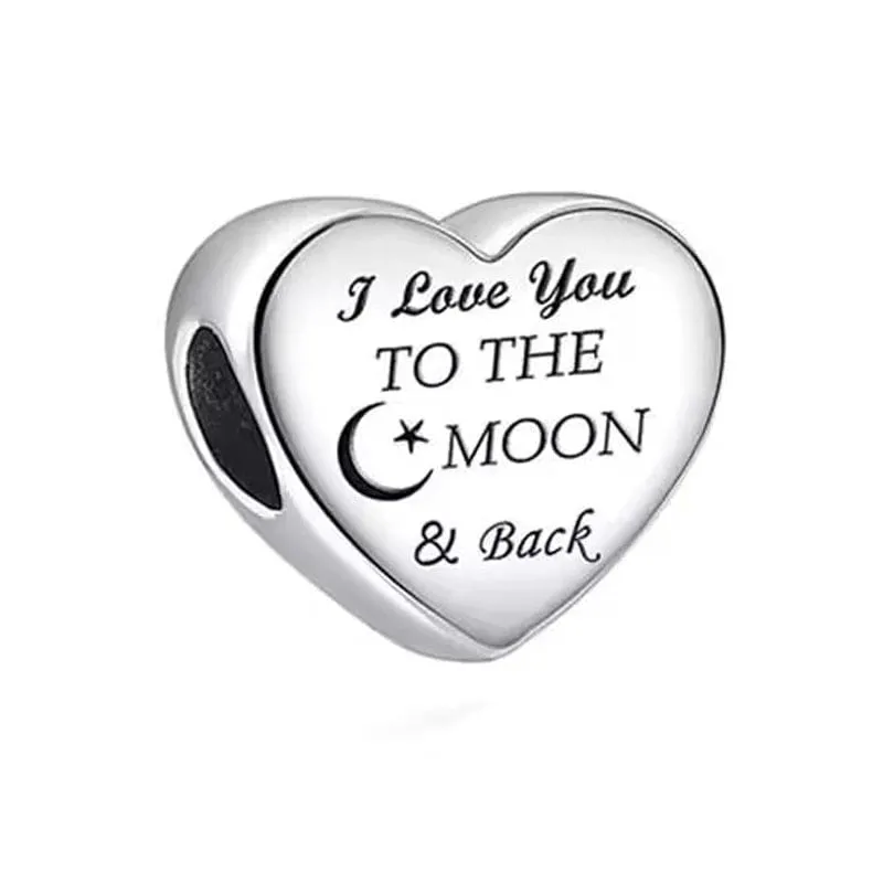 I Love You To The Moon and Back Charm made by Pangama Jewelry