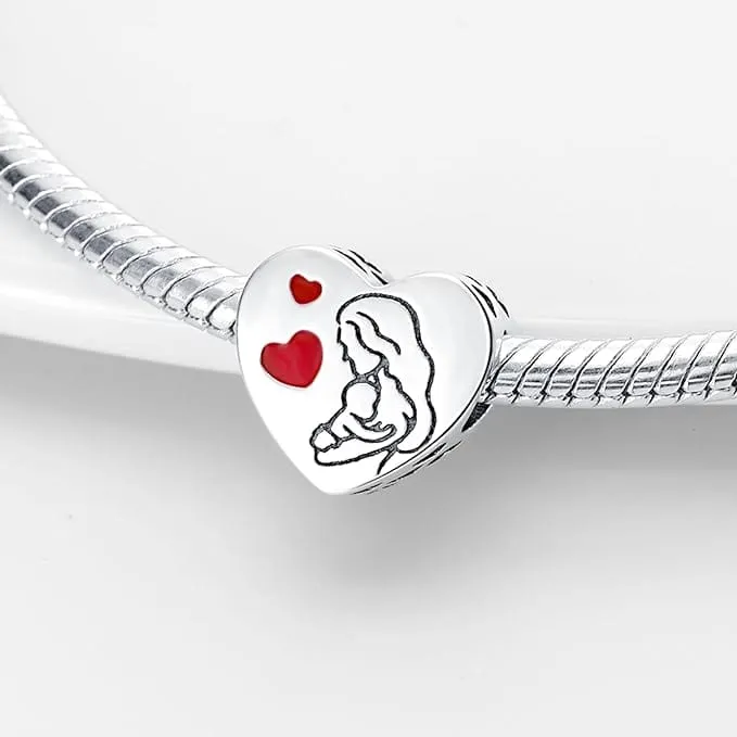 Lovely Mom Heart Charm sold by Pangama Jewelry product image thumbnail 3