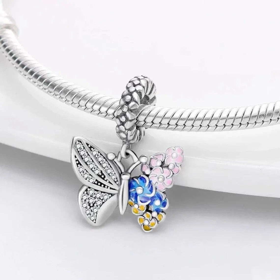 Butterfly Flower Charm sold by Pangama Jewelry product image thumbnail 3