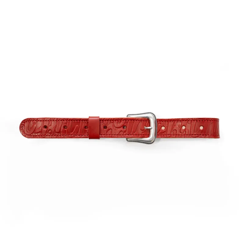 Vintage Italian Leather Belt made by Mifland