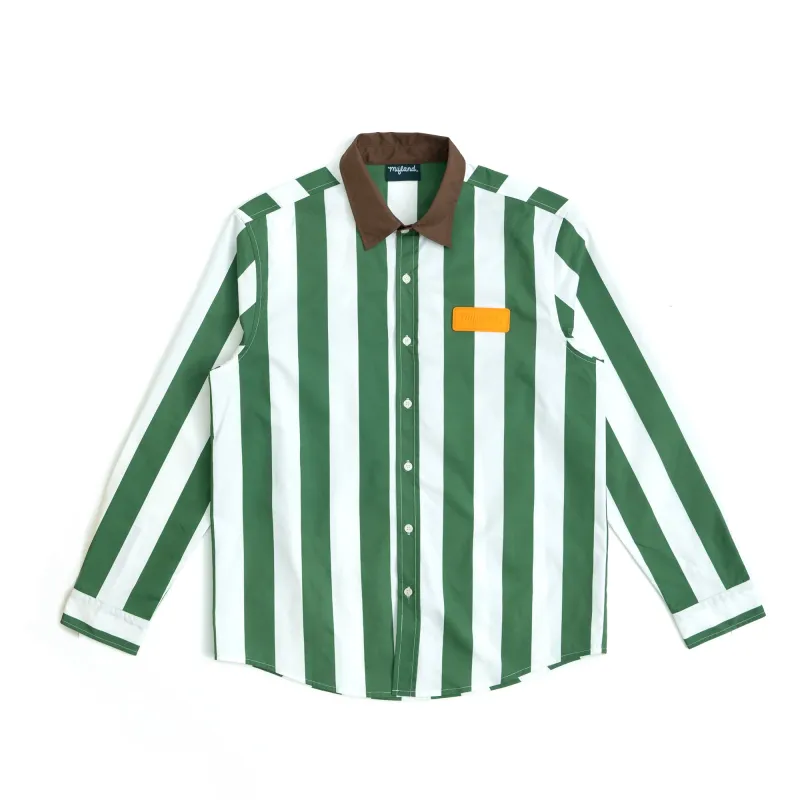 Lightweight Stripe Logo Shirt made by Mifland