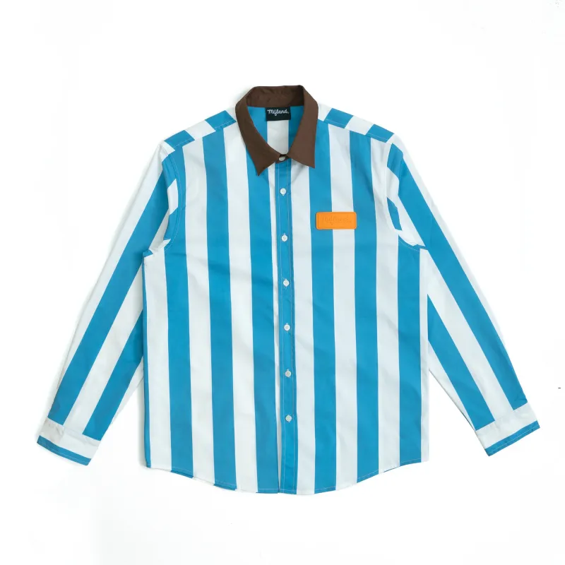 Lightweight Stripe Logo Shirt made by Mifland