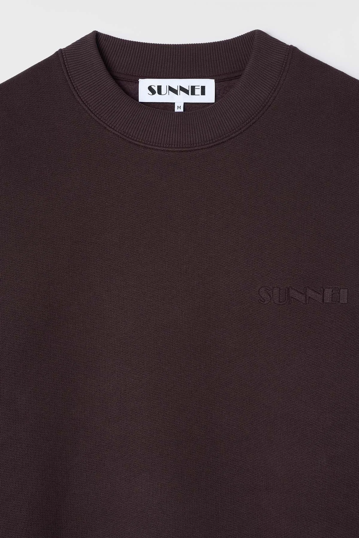 CREWNECK SWEATSHIRT / chocolate plum sold by Sunnei product image thumbnail 2