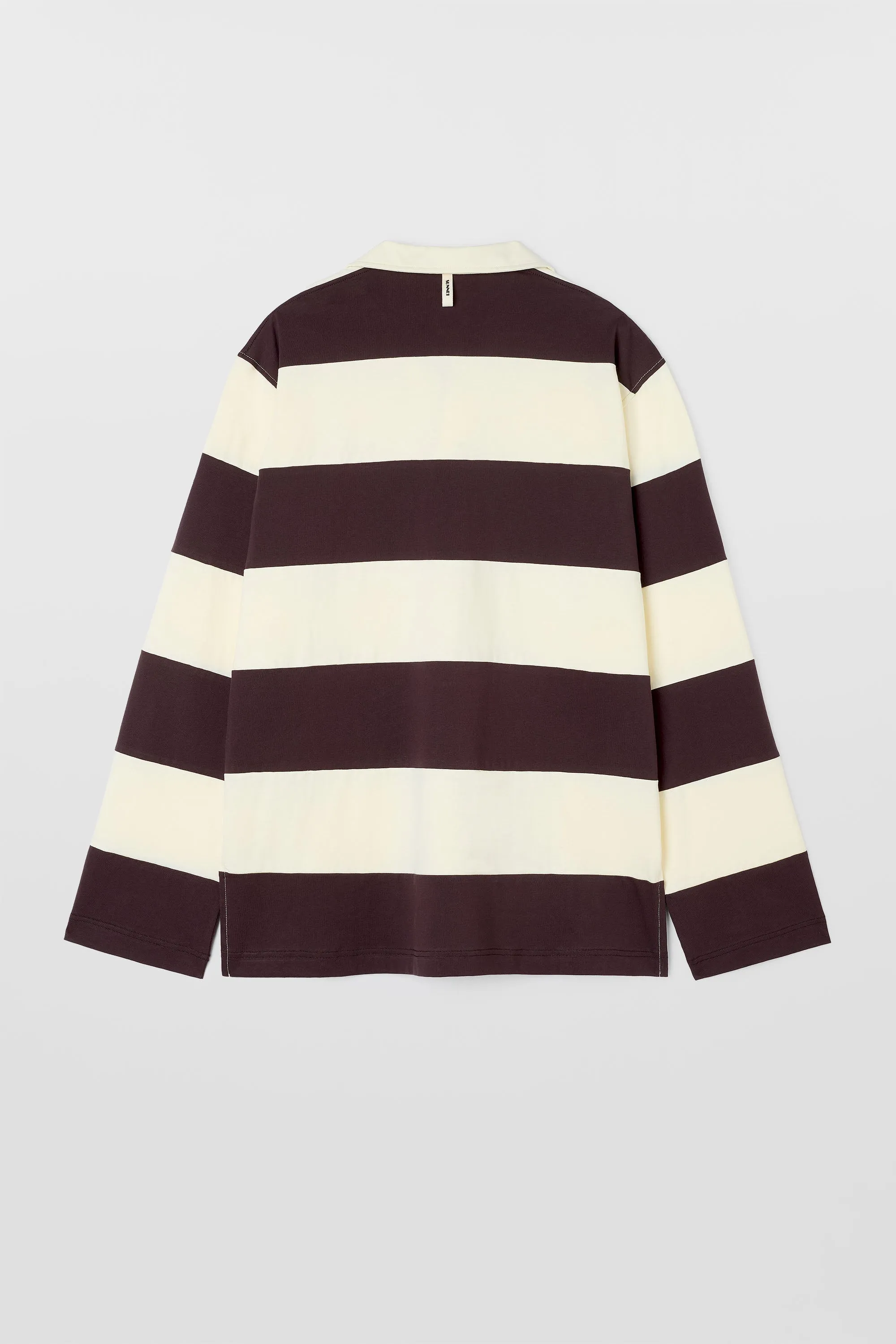 JERSEY POLO / chocolate plum & butter sold by Sunnei product image thumbnail 3