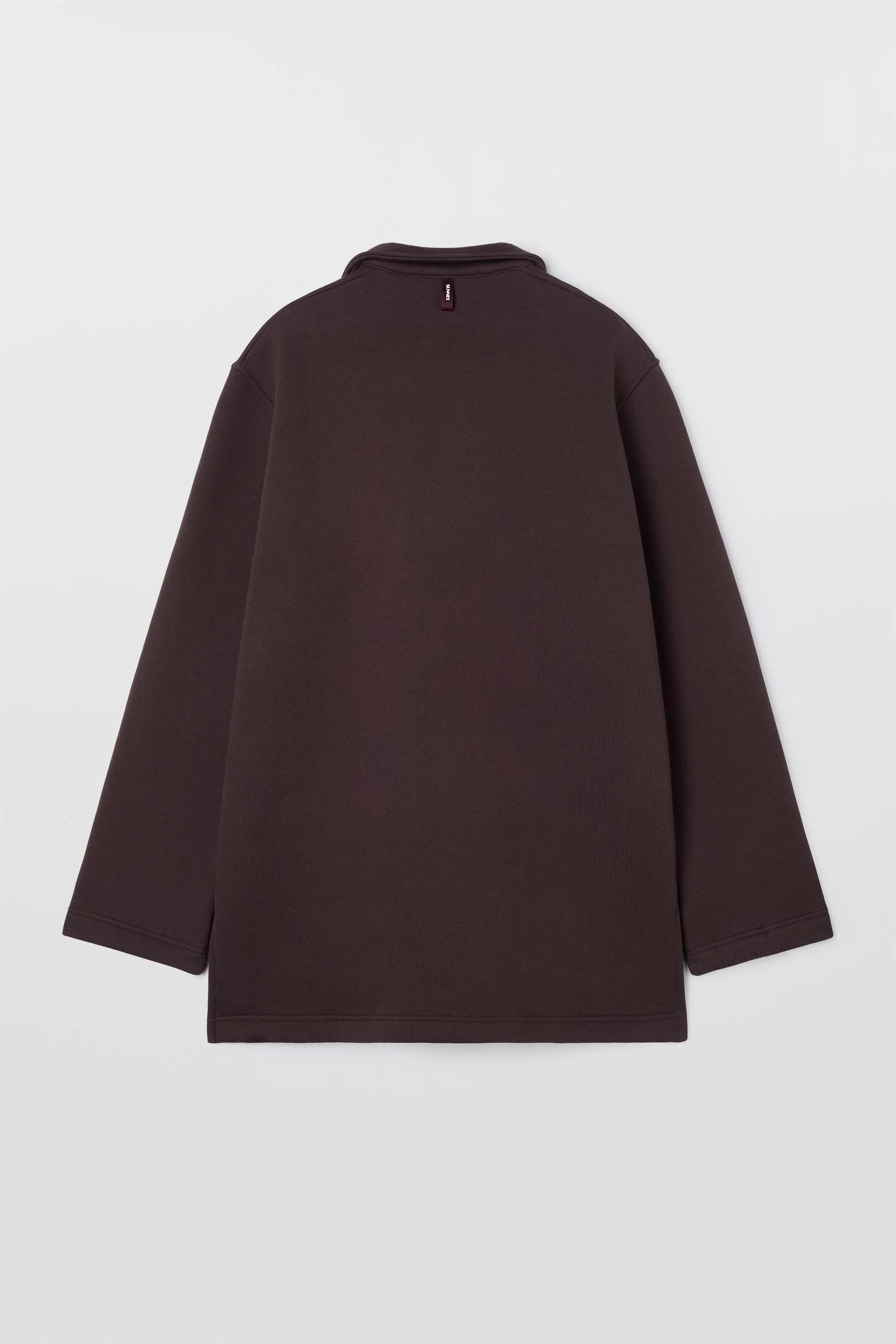 JERSEY POLO / chocolate plum sold by Sunnei product image thumbnail 3