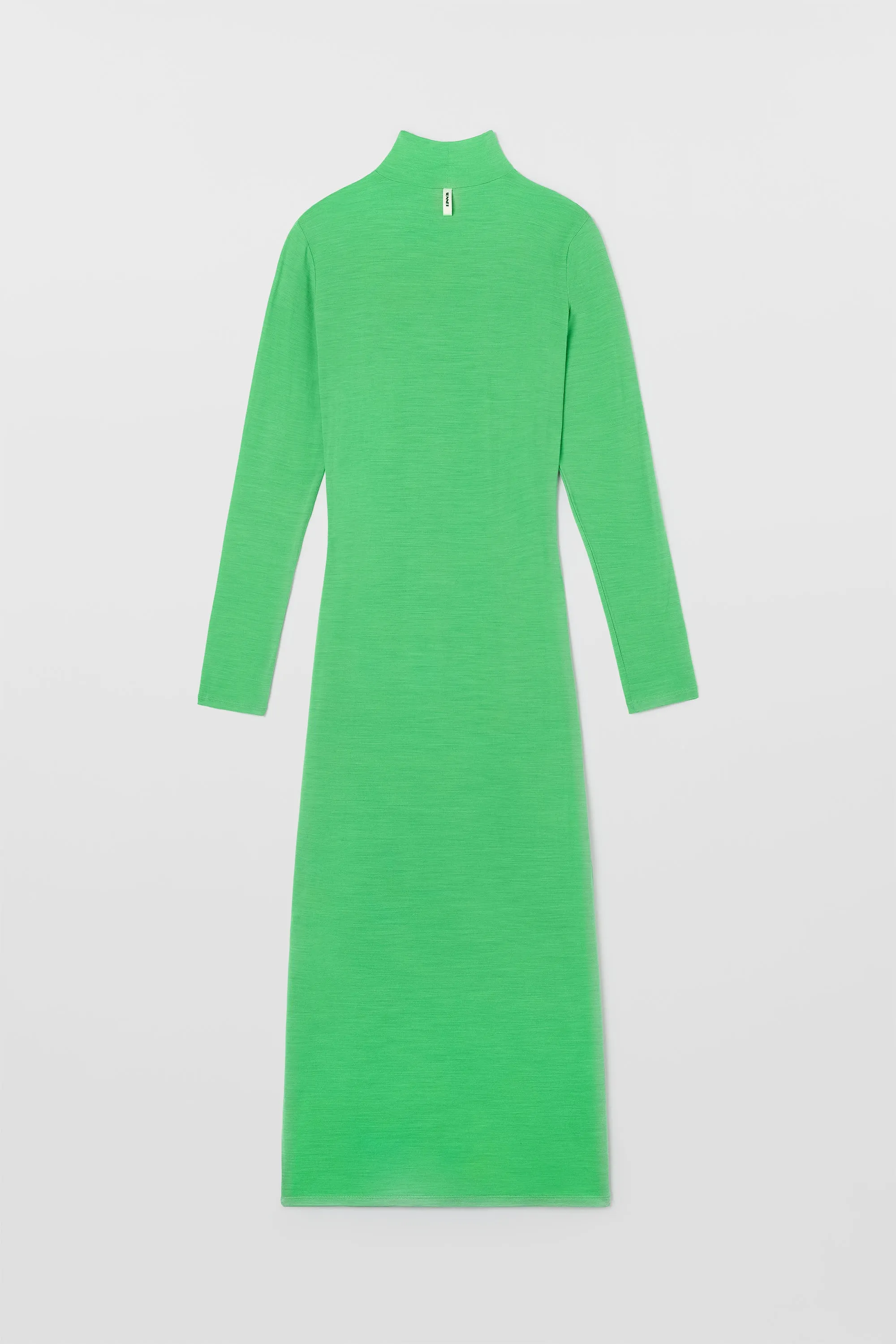 HIGHNECK LONGSLEEVE SHEER DRESS / bright green sold by Sunnei product image thumbnail 3
