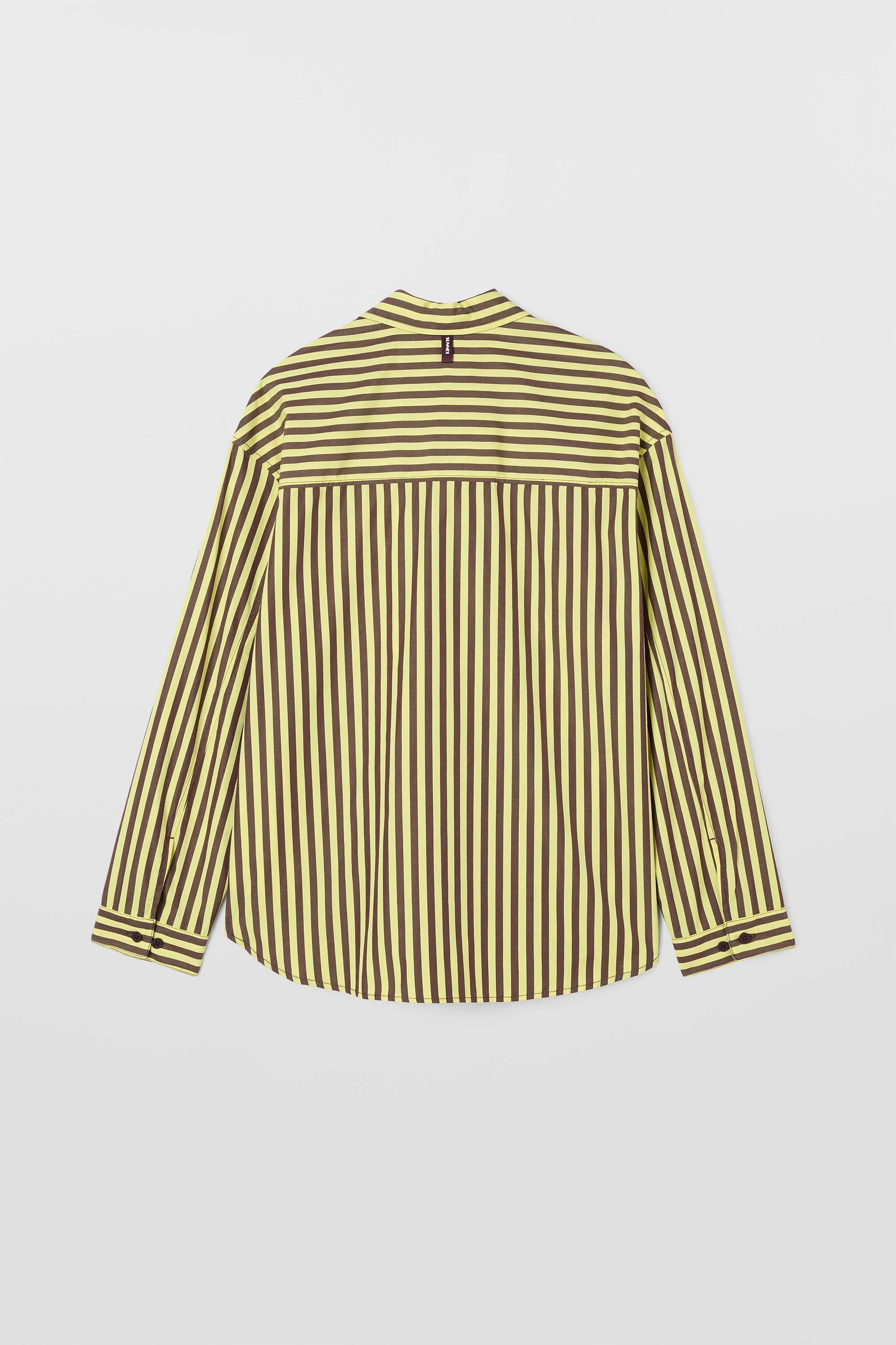 OVER SHIRT / burnt aubergine & yellow stripes sold by Sunnei product image thumbnail 3