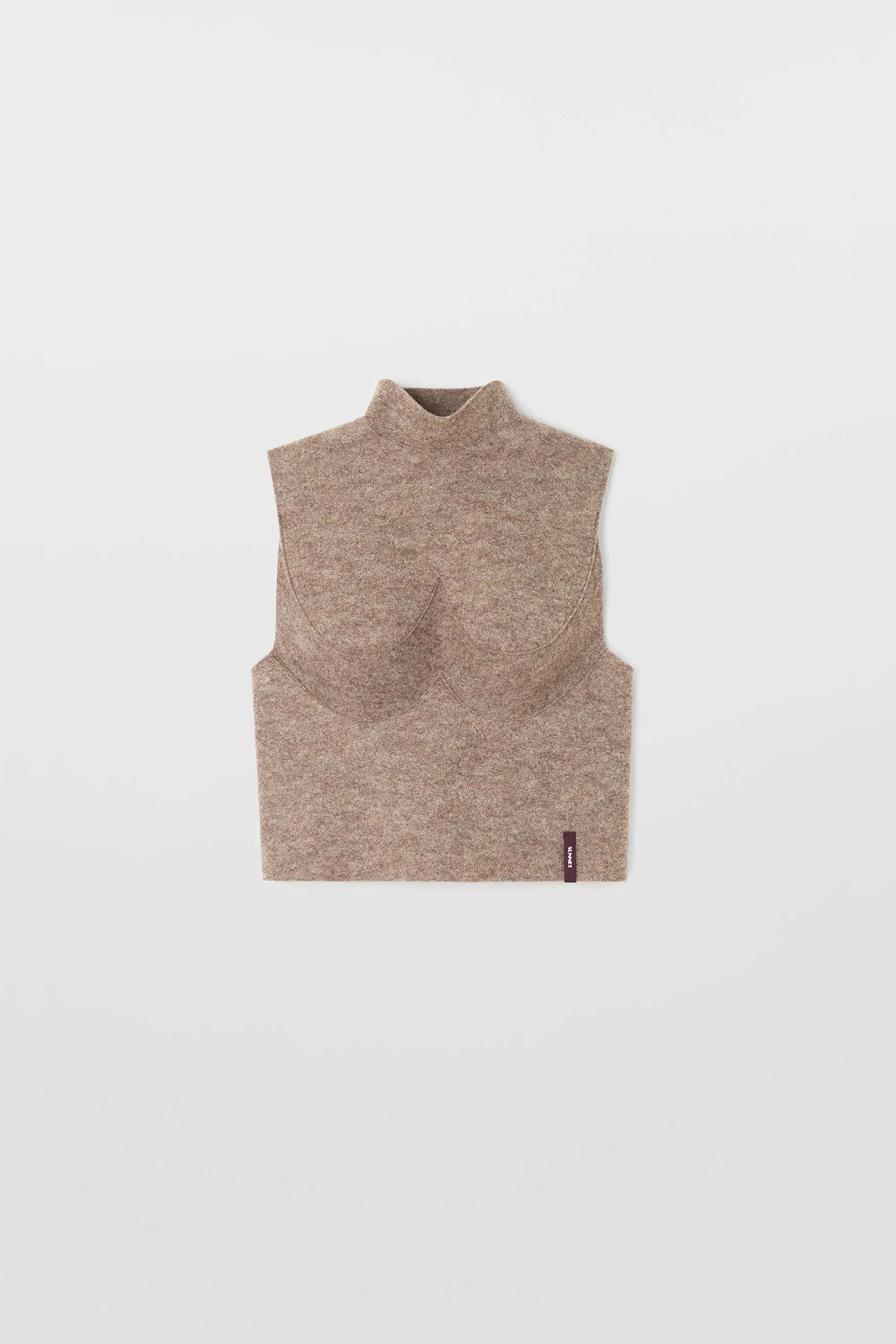 ARMATURA TOP / brown melange sold by Sunnei
