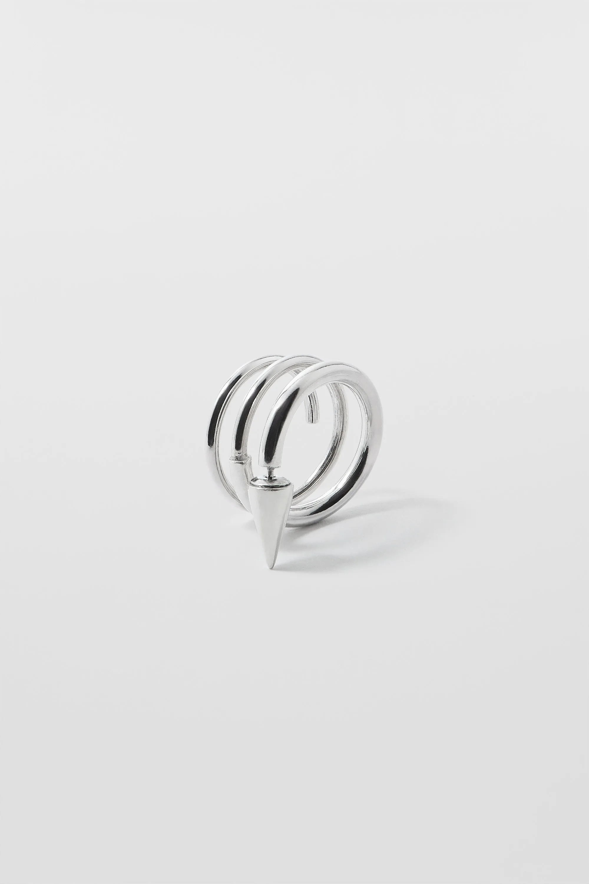MEDIUM SPIRAL EAR-RING / silver sold by Sunnei product image thumbnail 4