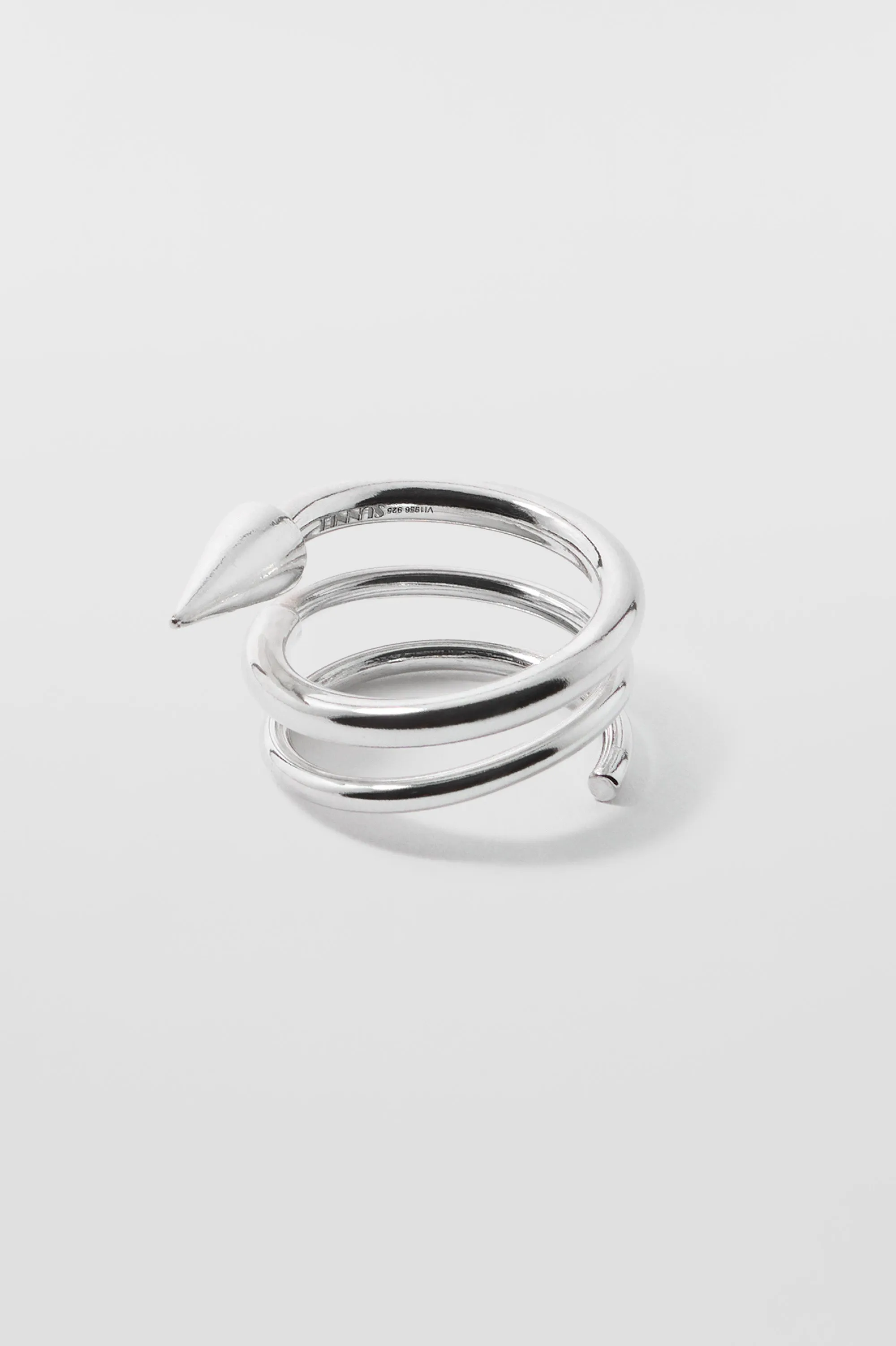 MEDIUM SPIRAL EAR-RING / silver sold by Sunnei product image thumbnail 5