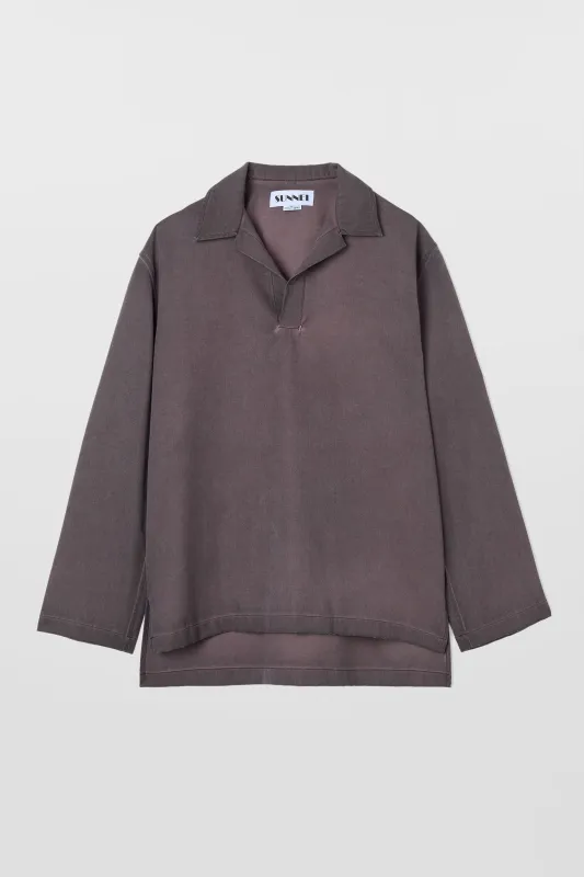 MEGA OVER POLO / plum sold by Sunnei