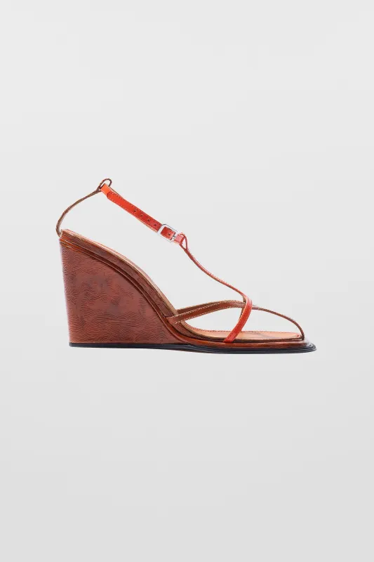 TURBO SANDALO HEELS / orange sold by Sunnei