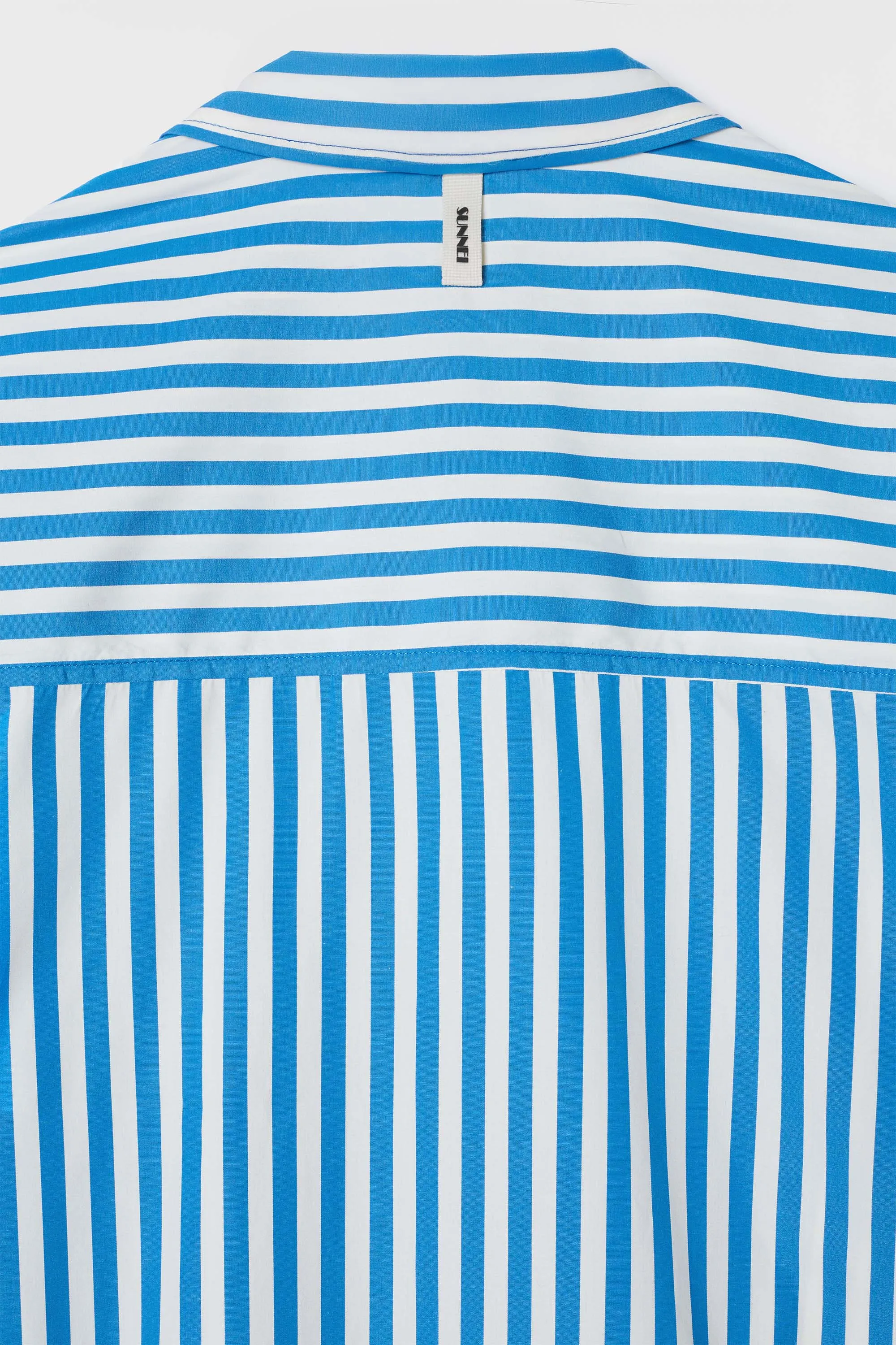 OVER SHIRT / bluette & off white stripes sold by Sunnei product image thumbnail 4