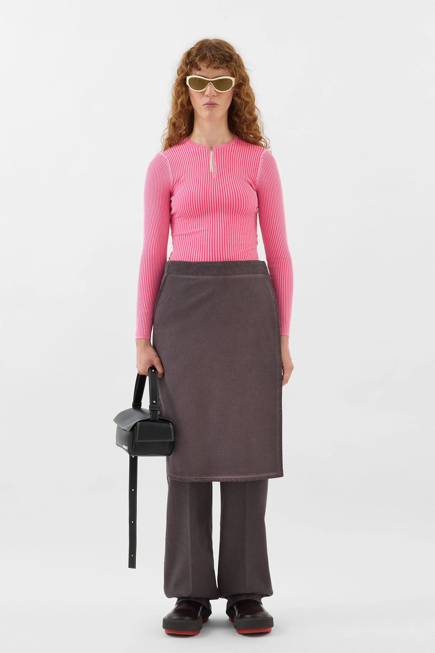 LONG PANTA SKIRT / plum sold by Sunnei product image thumbnail 3