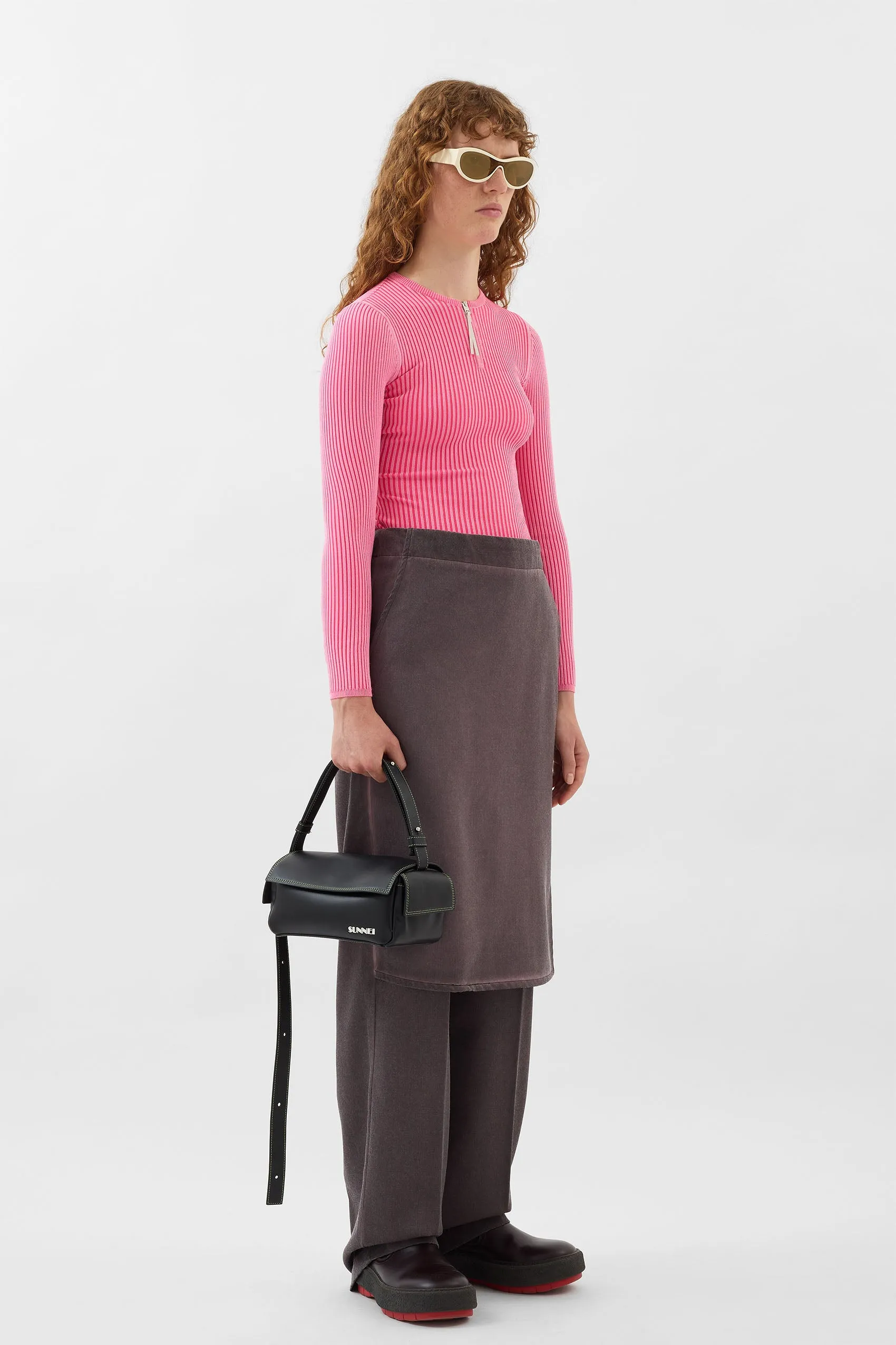 LONG PANTA SKIRT / plum sold by Sunnei product image thumbnail 5