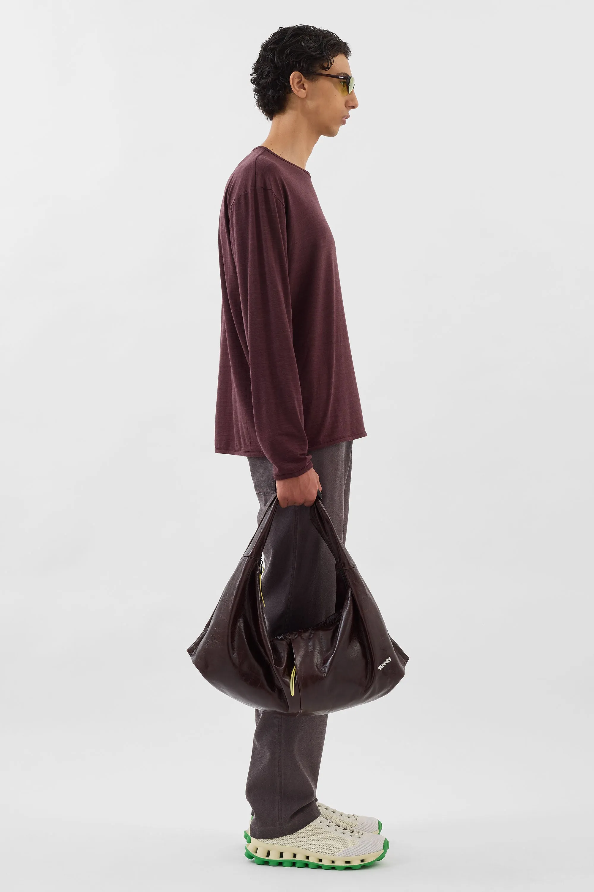 CLASSIC LONGSLEEVE / burnt aubergine sold by Sunnei product image thumbnail 5