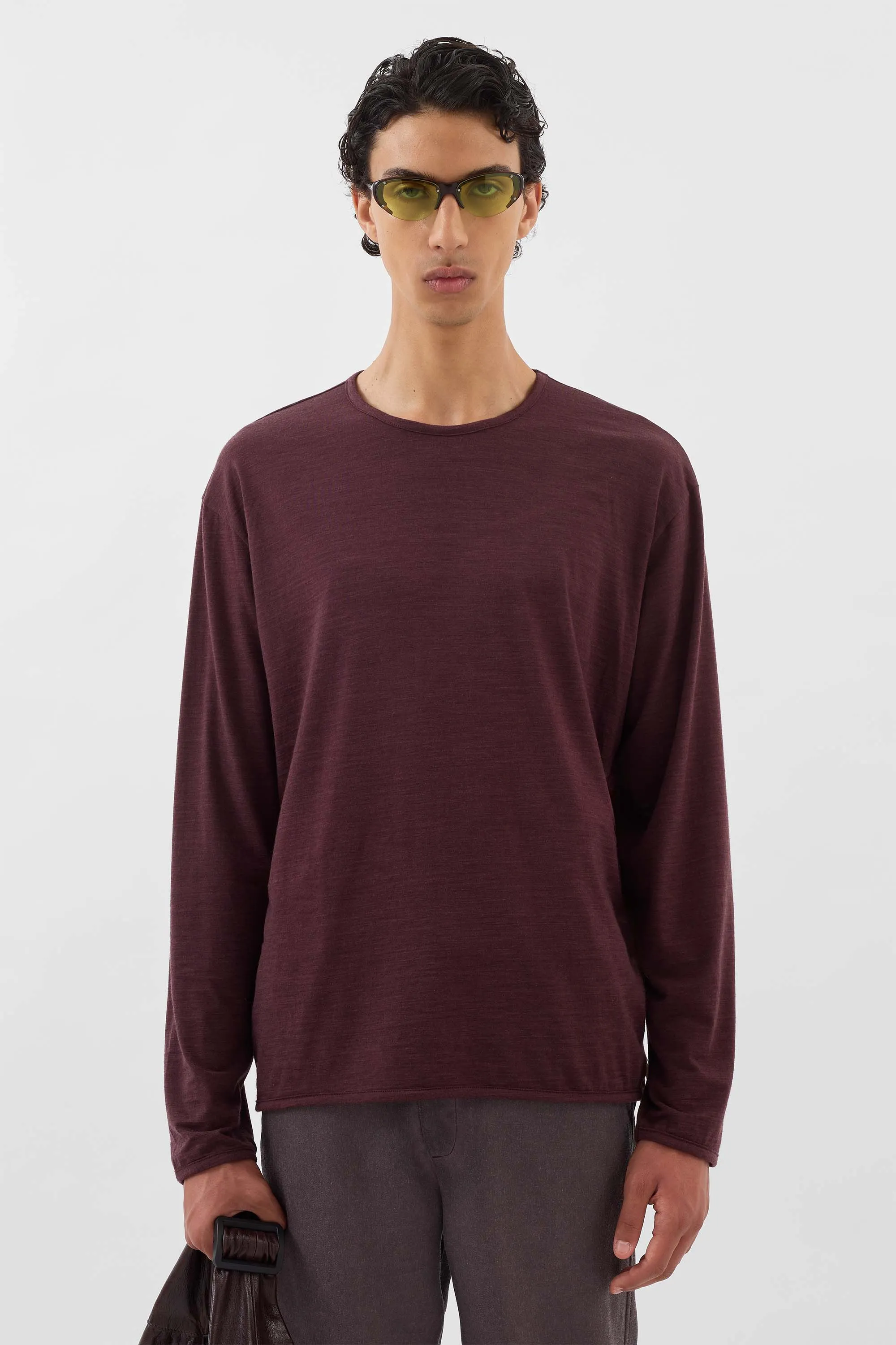 CLASSIC LONGSLEEVE / burnt aubergine sold by Sunnei product image thumbnail 2