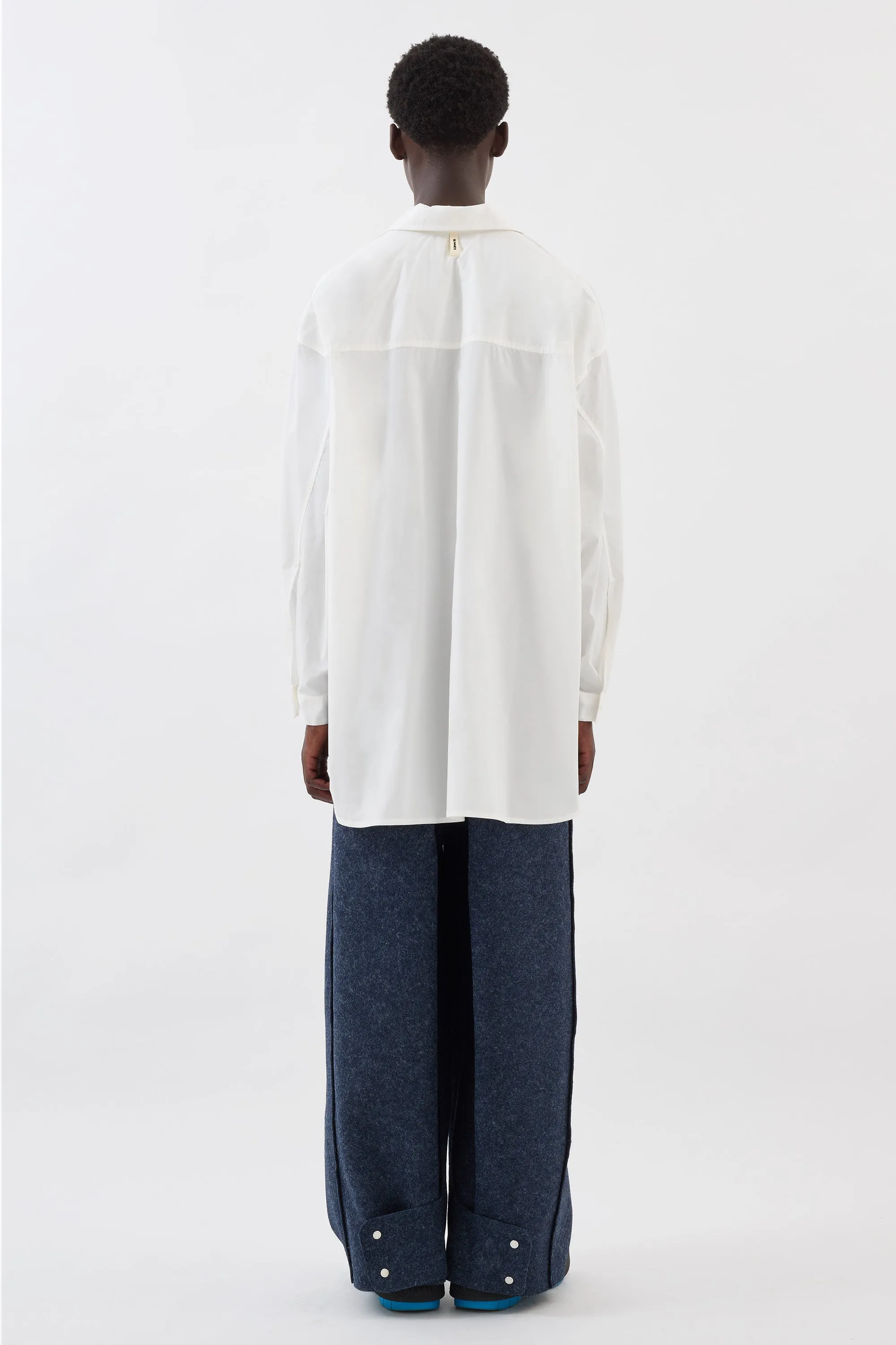 MEGA OVER SHIRT EMBROIDERY / off white sold by Sunnei product image thumbnail 5