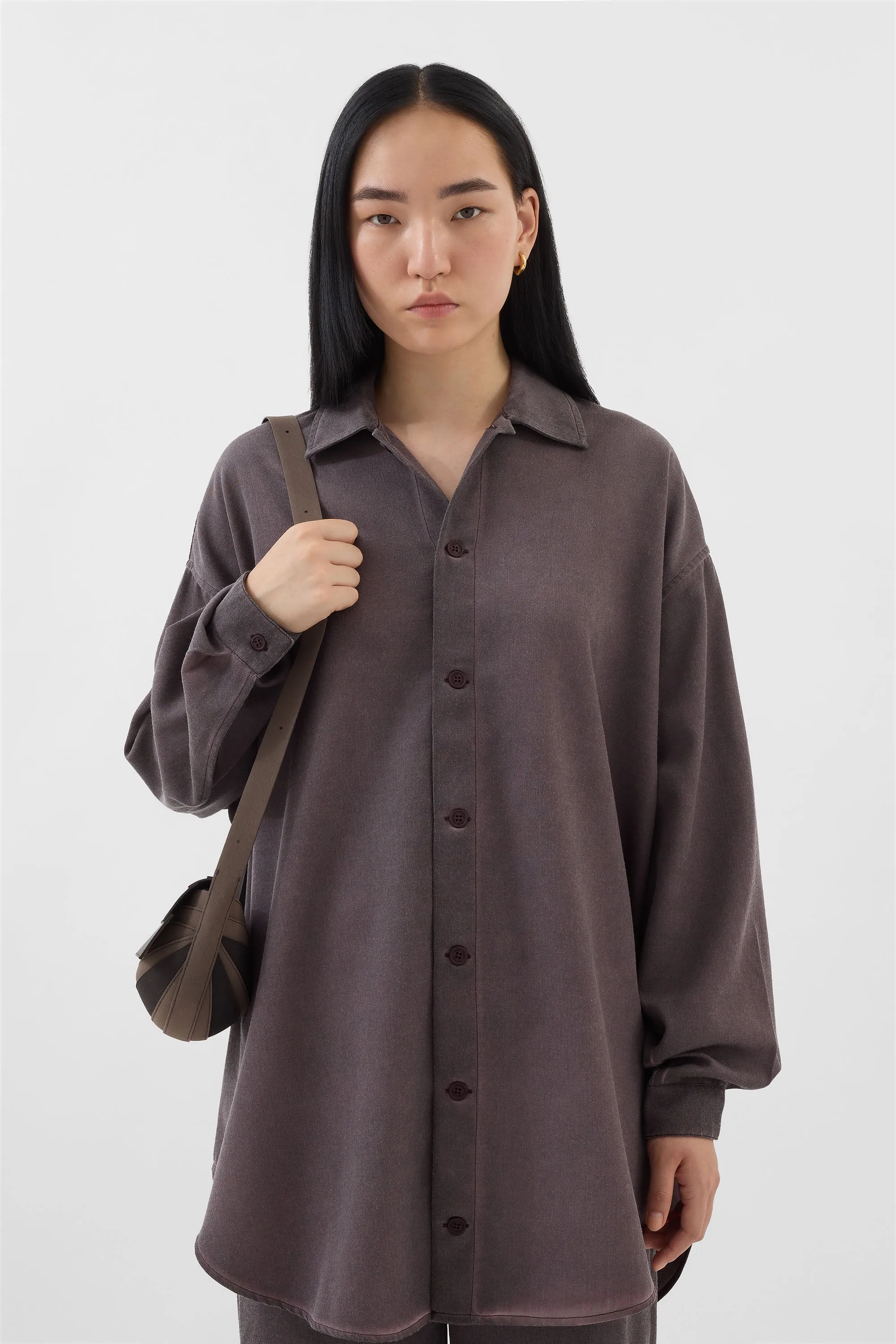 MEGA OVER SHIRT / plum sold by Sunnei product image thumbnail 3