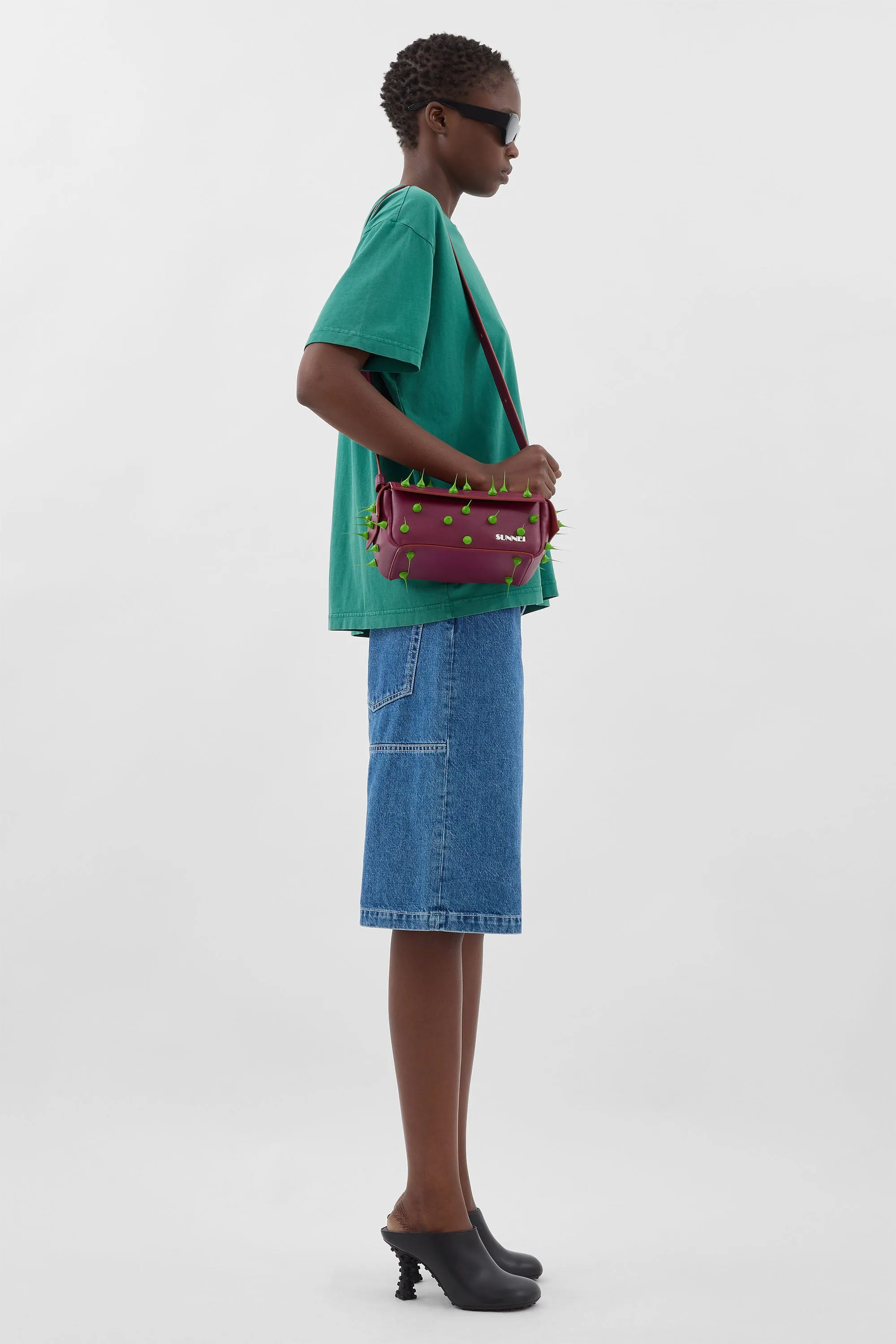 EVERYDAY CLASSIC T-SHIRT / emerald green sold by Sunnei product image thumbnail 4