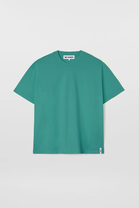 EVERYDAY CLASSIC T-SHIRT / emerald green sold by Sunnei