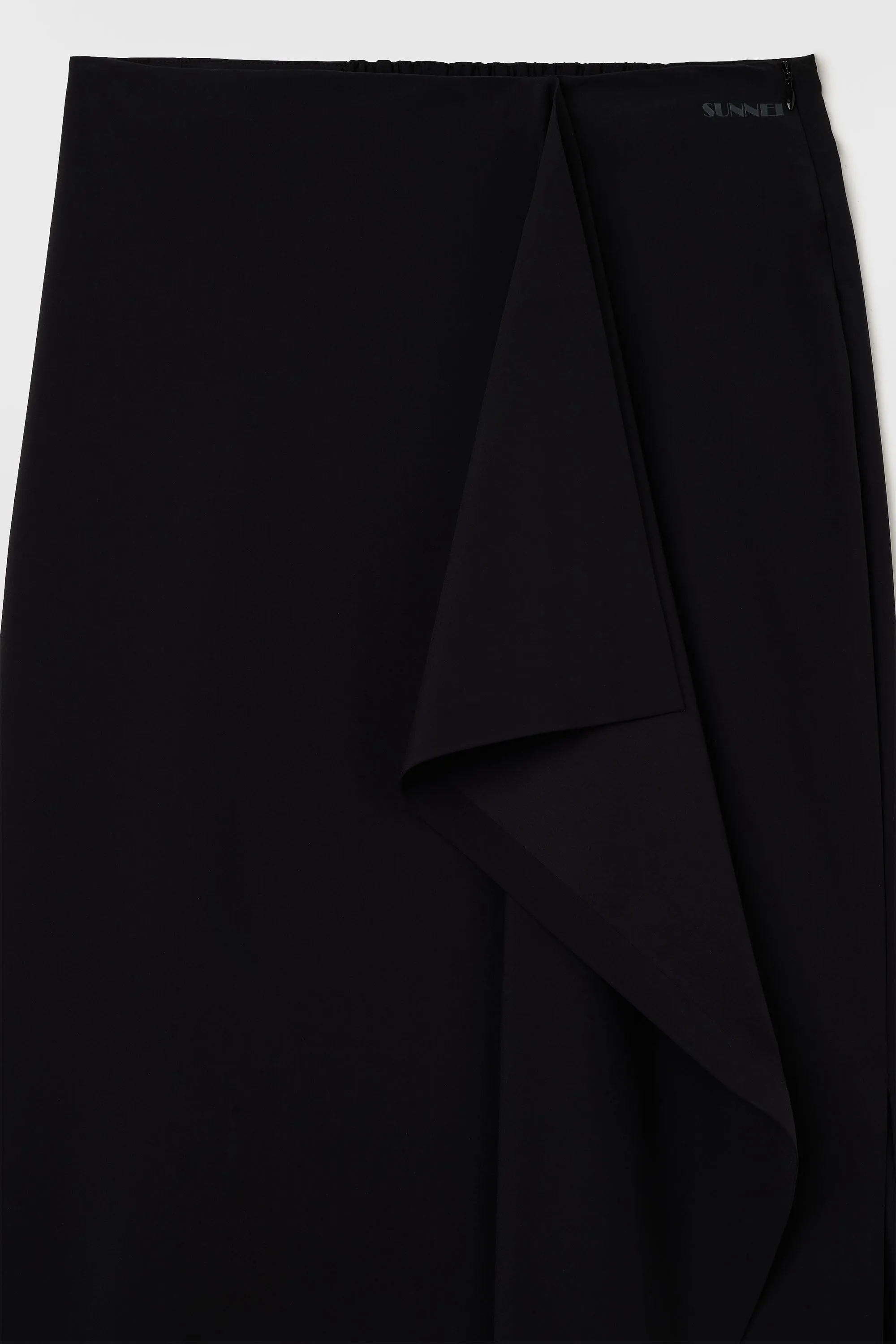 DRAPED TECH SKIRT / black sold by Sunnei product image thumbnail 5