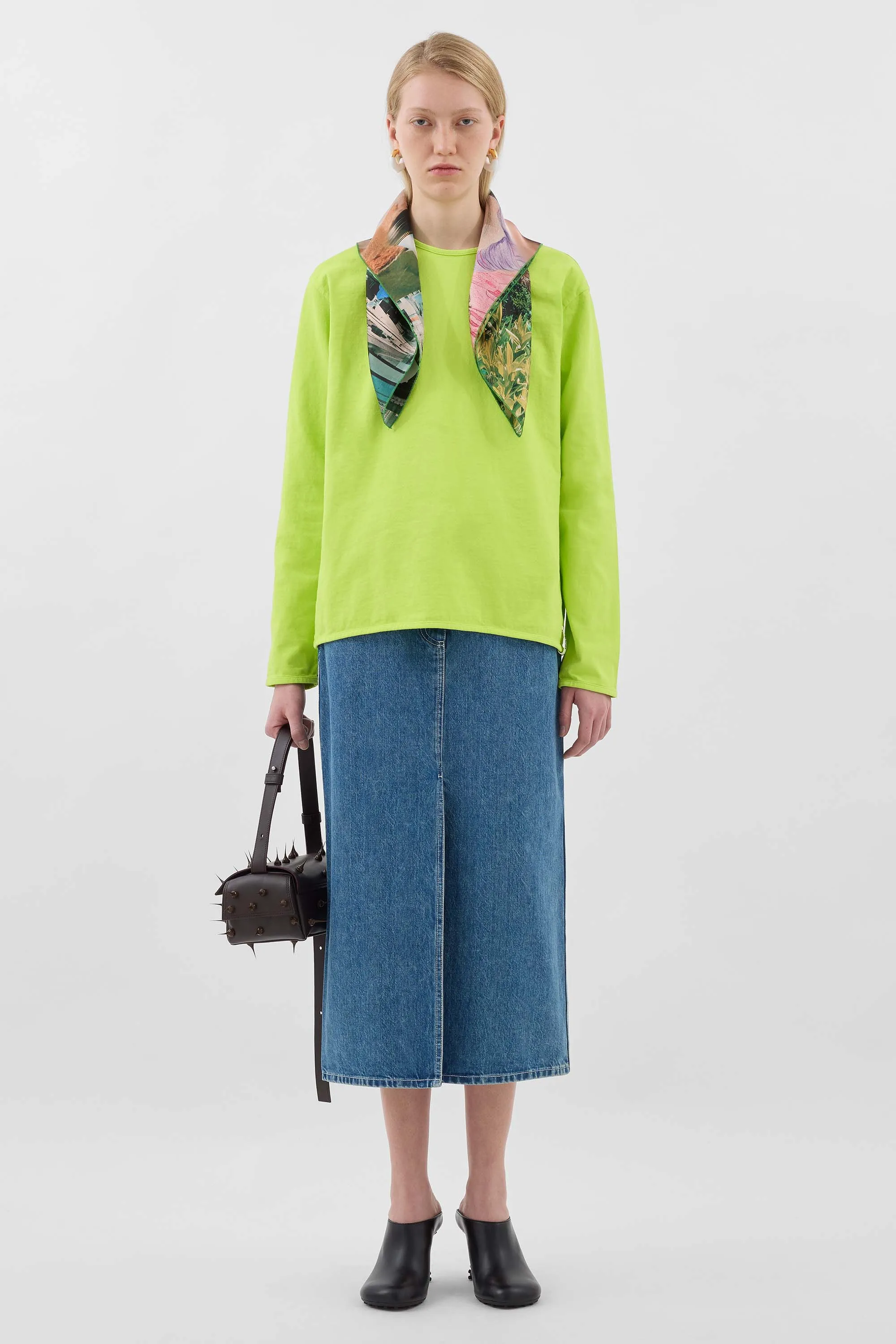 EVERYDAY CLASSIC LONGSLEEVE T-SHIRT / acid lime sold by Sunnei product image thumbnail 4