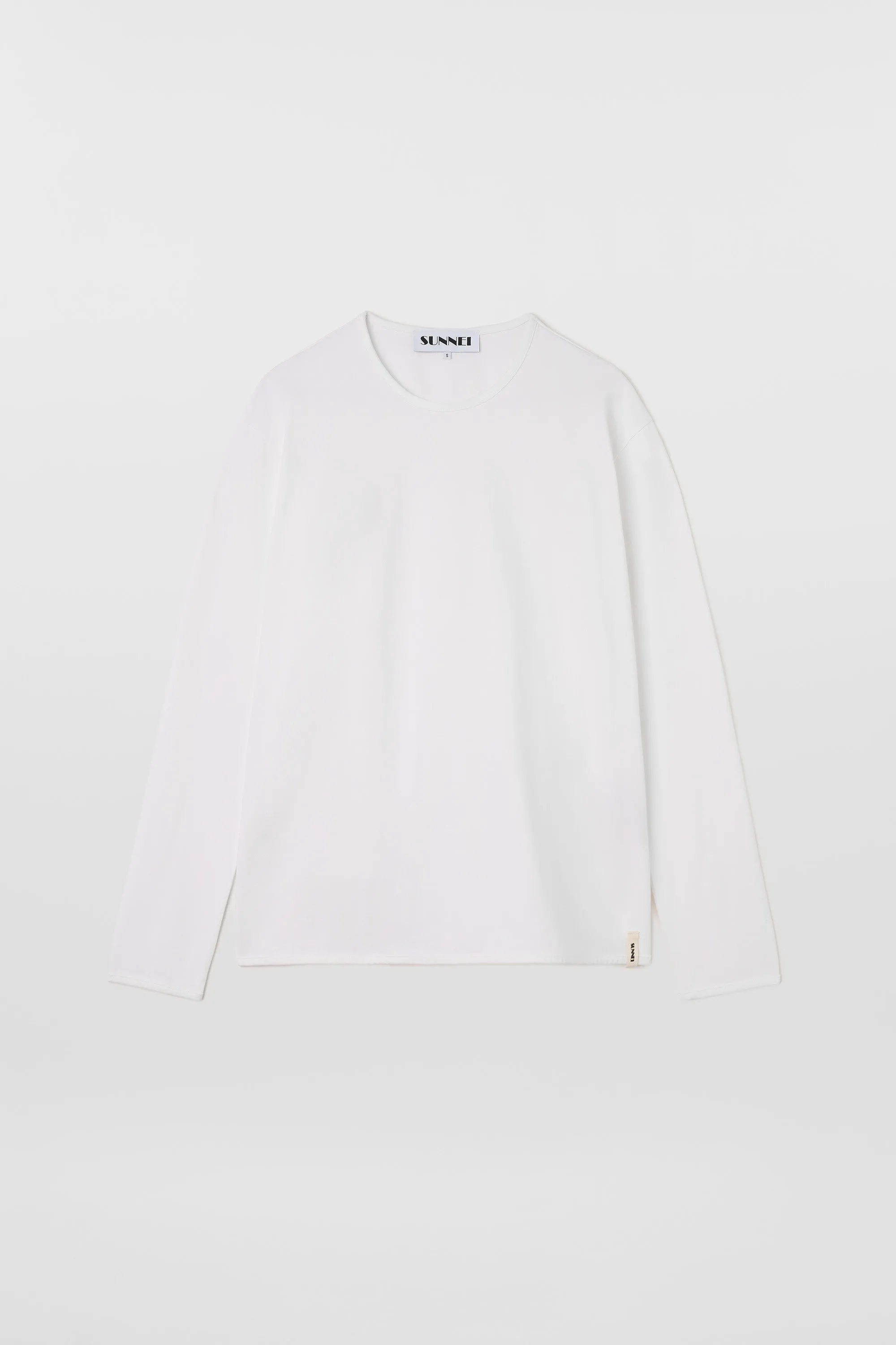 EVERYDAY CLASSIC LONGSLEEVE T-SHIRT / white sold by Sunnei