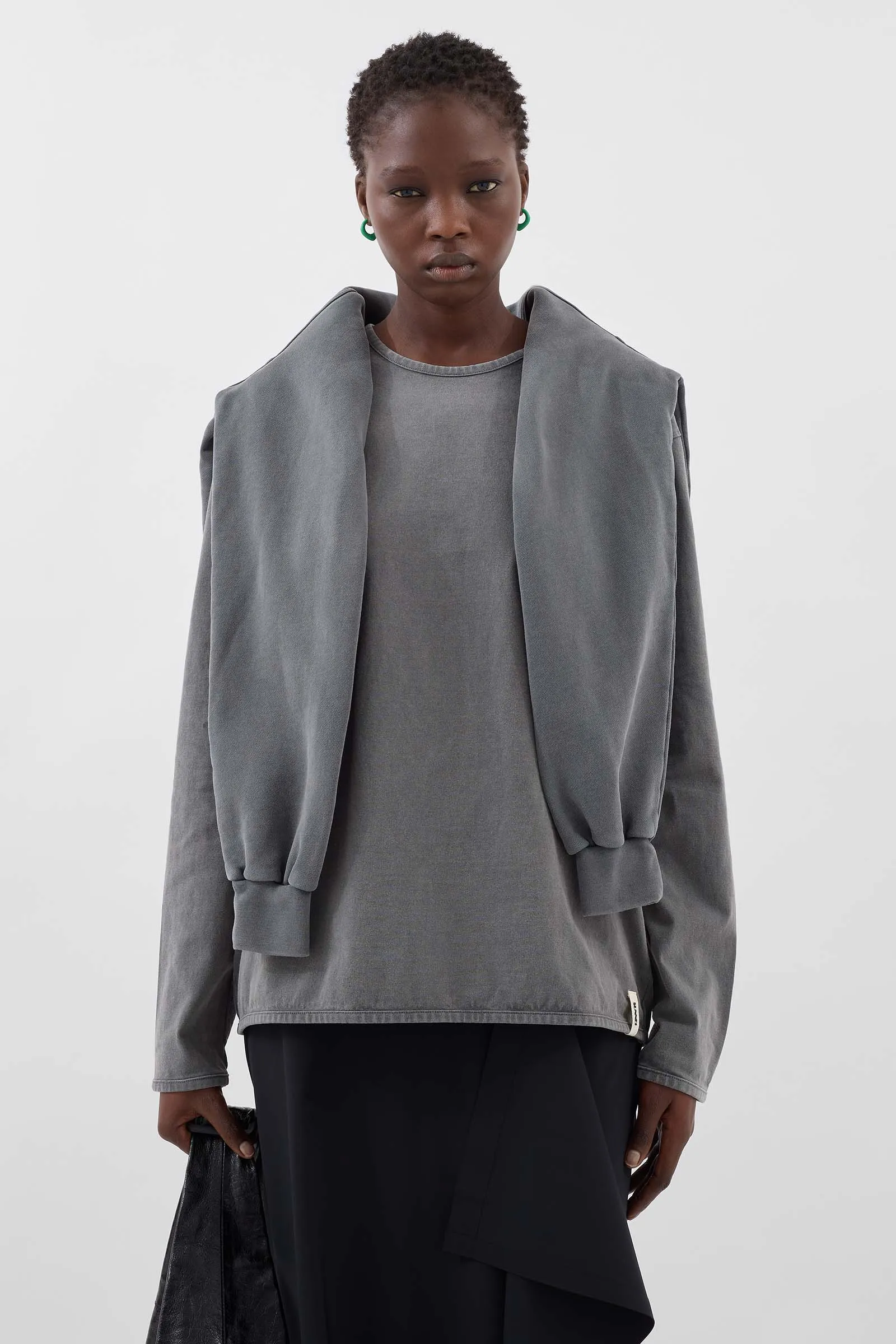 EVERYDAY CLASSIC LONGSLEEVE T-SHIRT / anthracite sold by Sunnei product image thumbnail 5