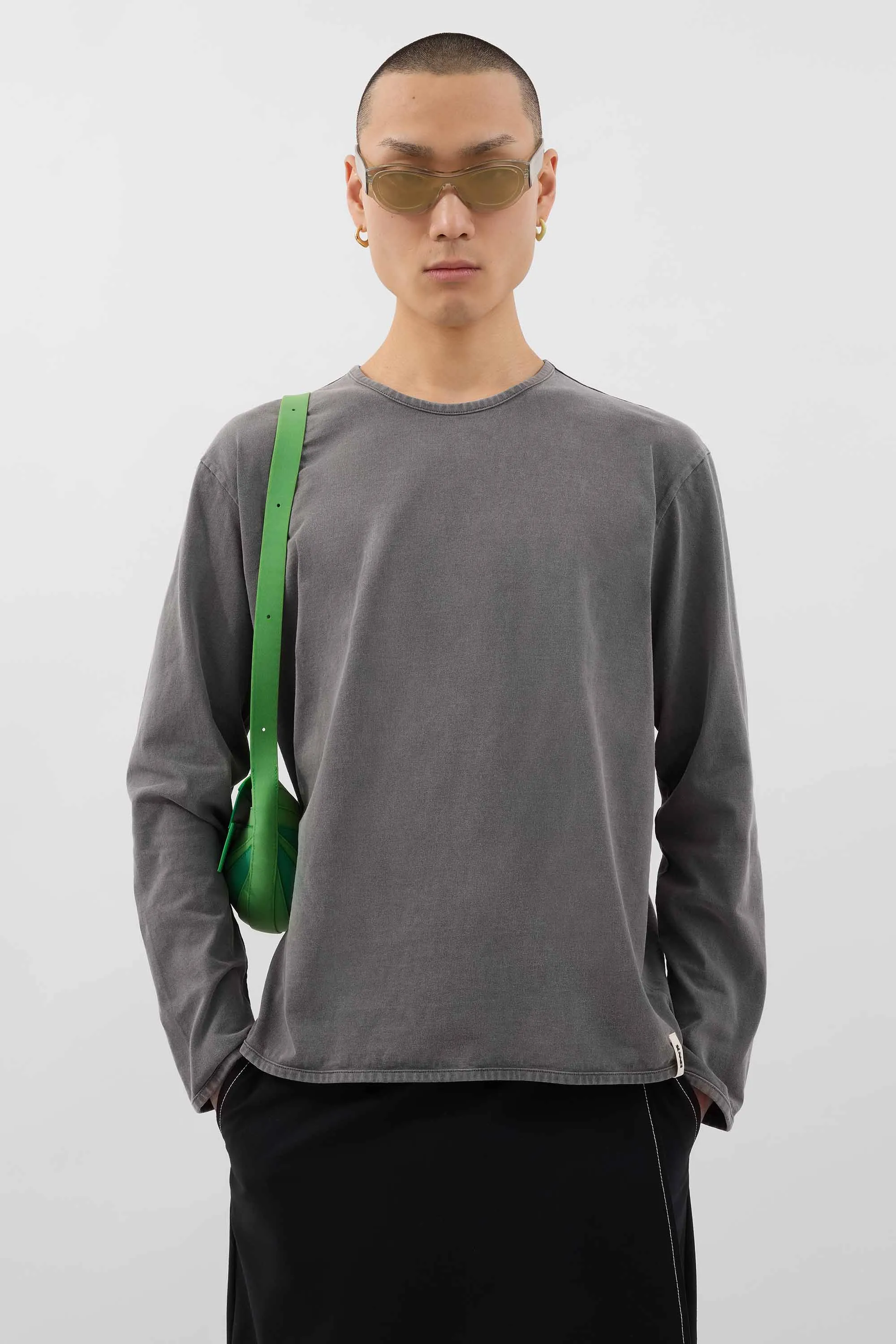 EVERYDAY CLASSIC LONGSLEEVE T-SHIRT / anthracite sold by Sunnei product image thumbnail 3